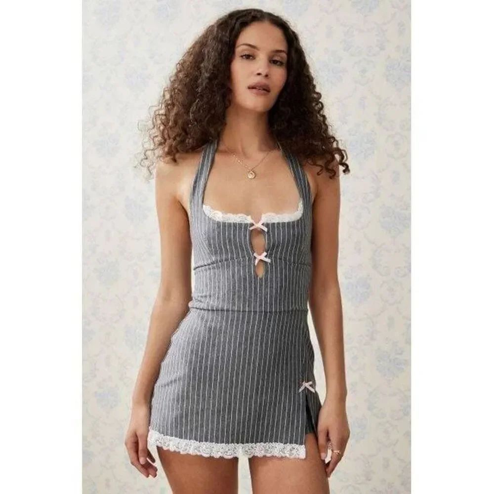 Kimchi Blue Pinstripe Playsuit